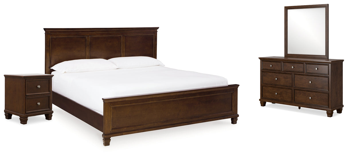 Furniture City Houma - Ashley Furniture - Danabrin King Panel Bed, Dresser, Mirror and Nightstand - King Panel Bed, Dresser, Mirror and Nightstand - B685B14