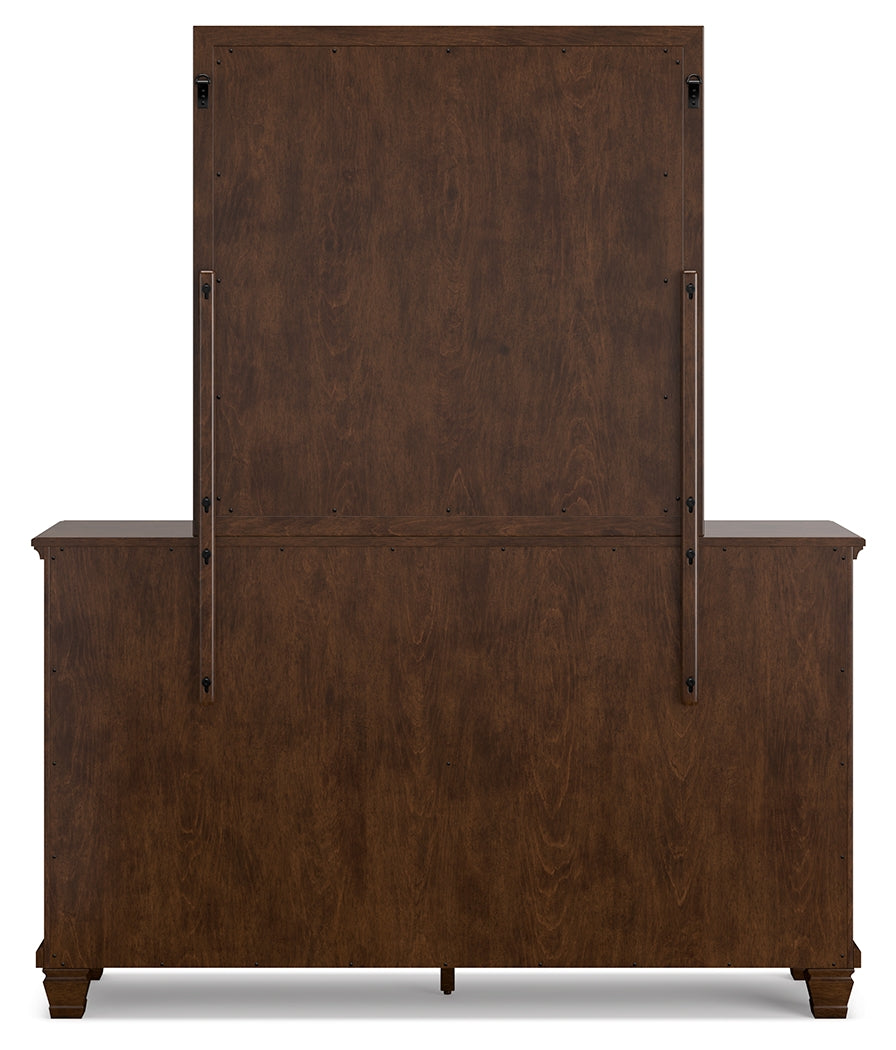 Danabrin Queen Panel Bed, Dresser, Mirror and Nightstand