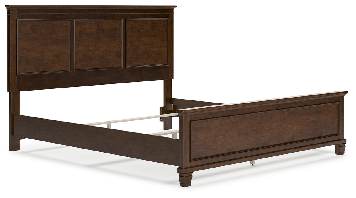 Danabrin California King Panel Bed, Dresser and Mirror