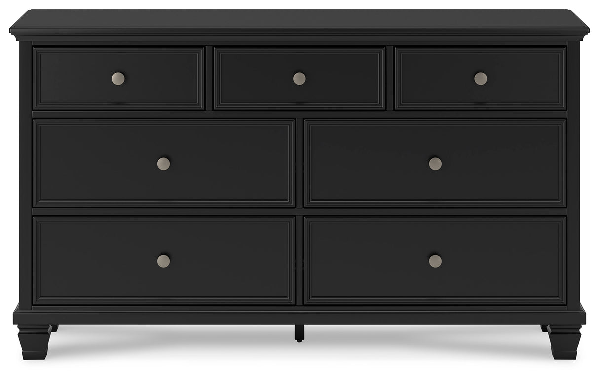 Lanolee California King Panel Bed, Dresser, Chest and 2 Nightstands