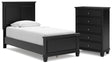Furniture City Houma - Ashley Furniture - Lanolee Twin Panel Bed and Chest - Twin Panel Bed and Chest - B687B30