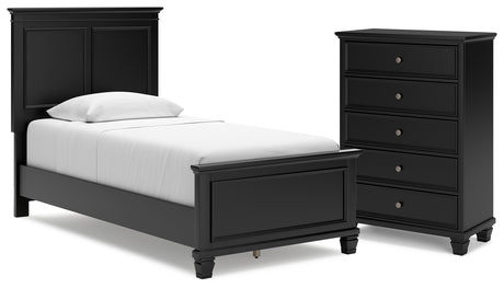 Furniture City Houma - Ashley Furniture - Lanolee Twin Panel Bed and Chest - Twin Panel Bed and Chest - B687B30