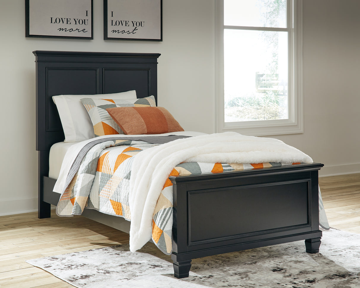 Lanolee Twin Panel Bed and Chest