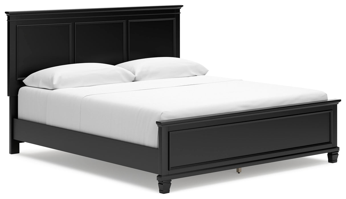 Lanolee California King Panel Bed, Dresser, Chest and 2 Nightstands