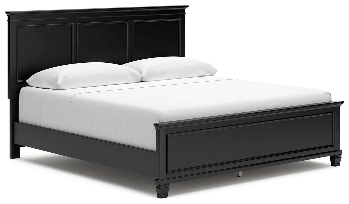 Lanolee King Panel Bed, Dresser, Mirror and 2 Nightstands