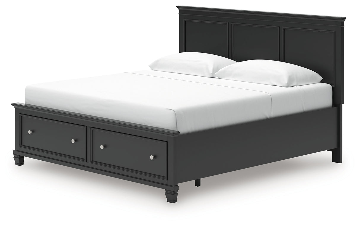 Lanolee King Panel Storage Bed