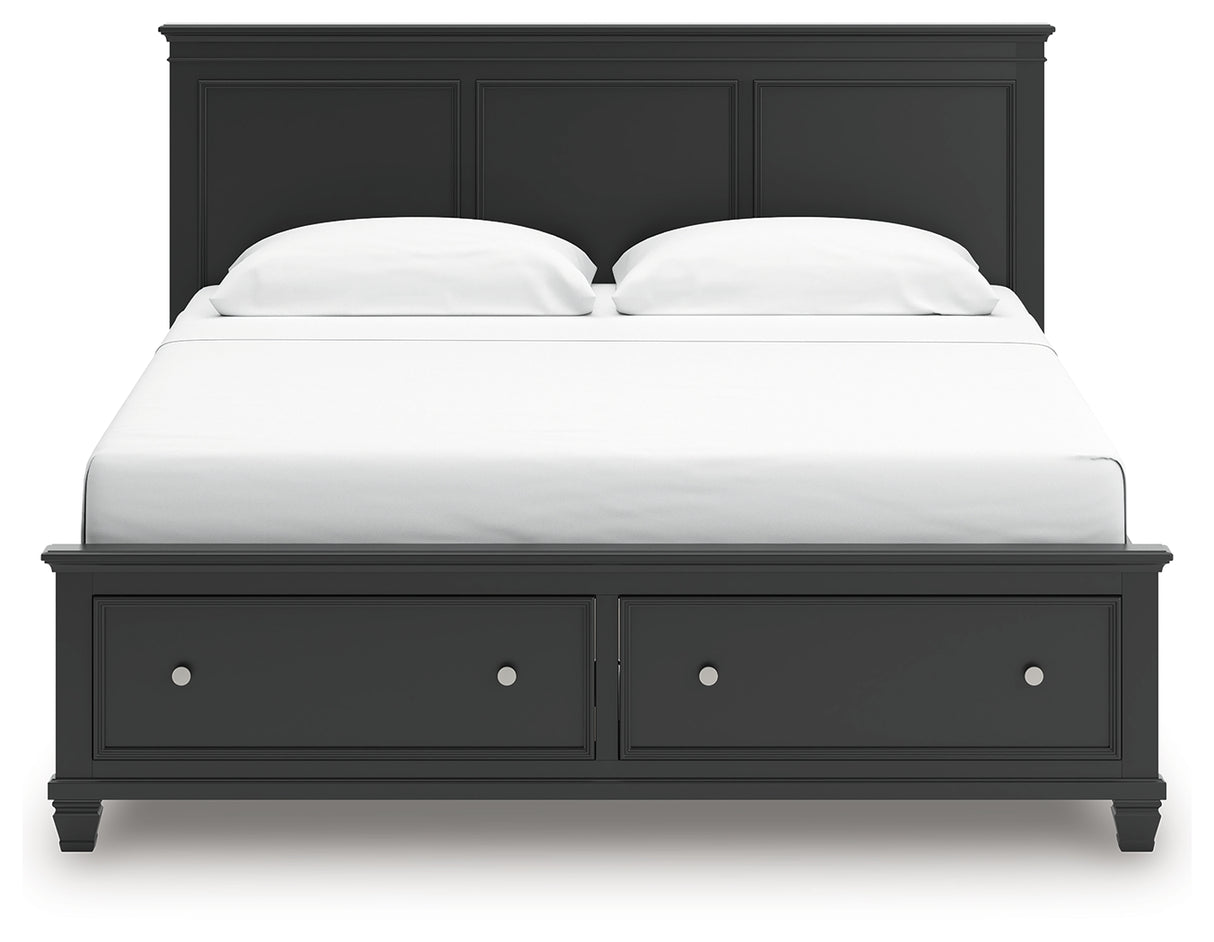 Lanolee King Panel Storage Bed