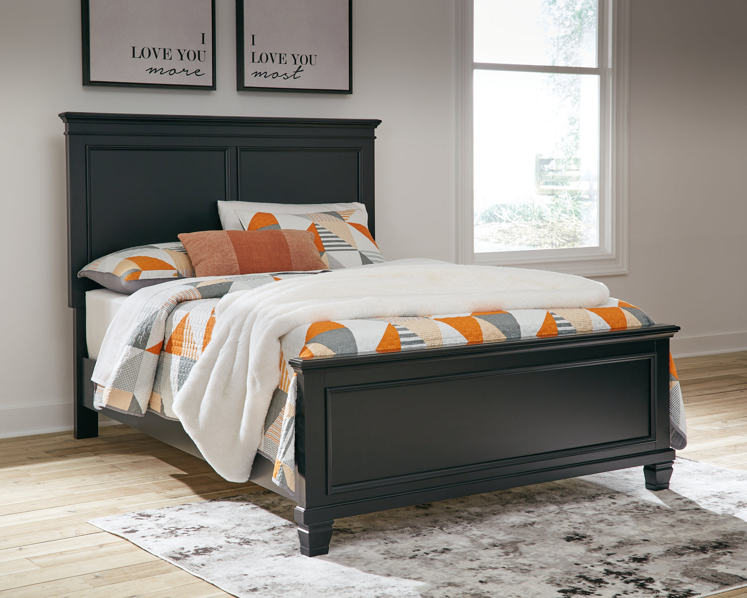 Lanolee Full Panel Bed, Dresser and Mirror