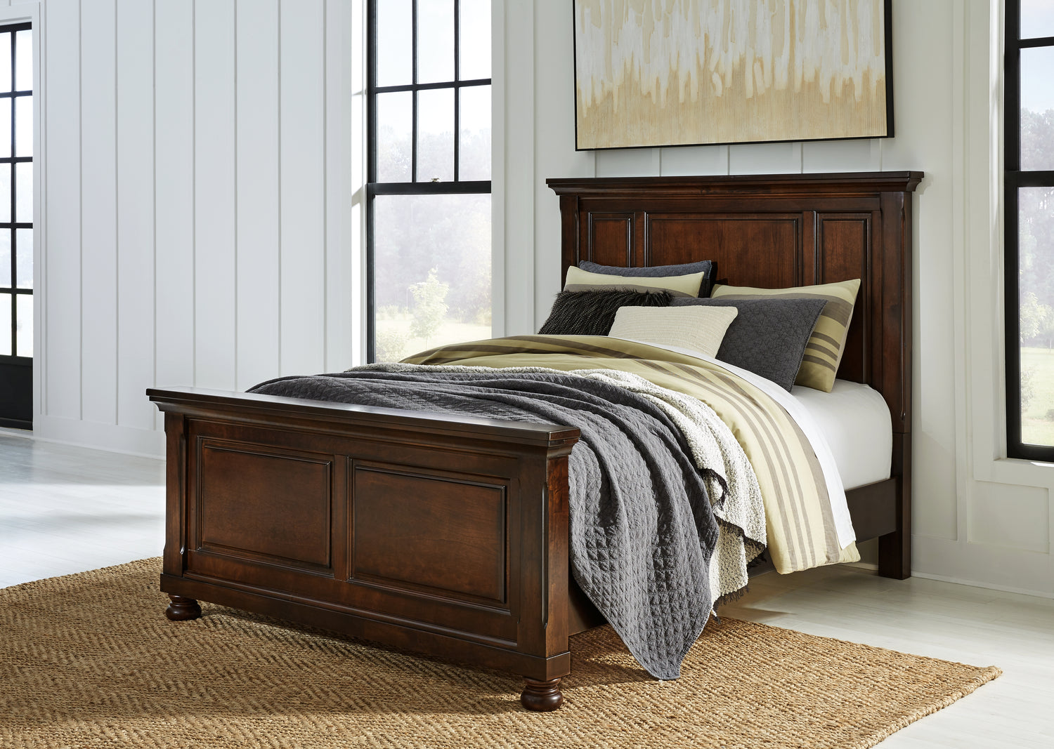 Furniture City Houma - Ashley Furniture - Porter Queen Panel Bed - Queen Panel Bed - B697B2