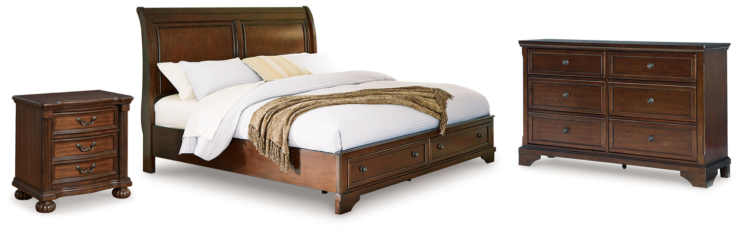 Trellington Queen Storage Bed, Dresser and Nightstand