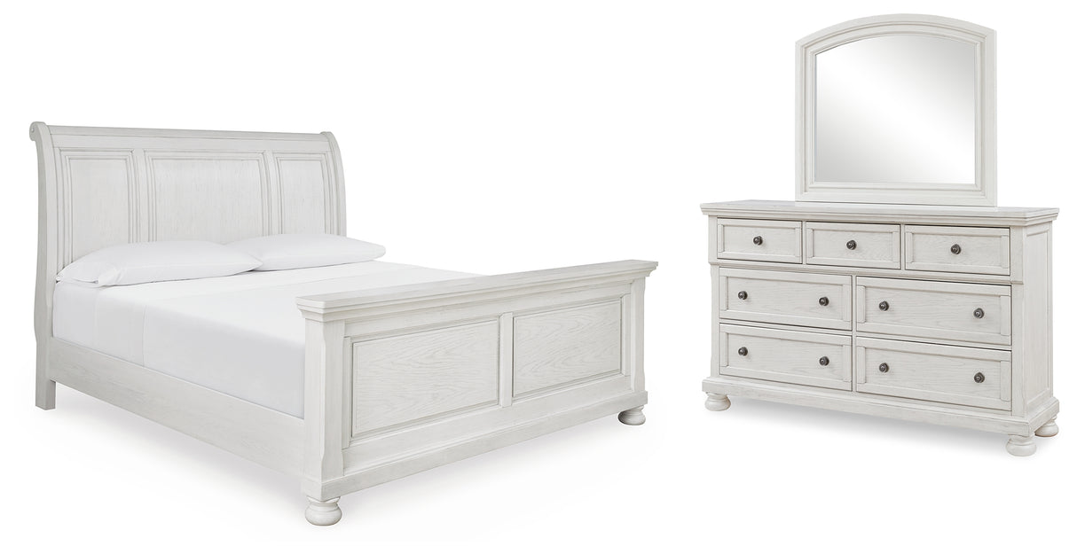 Furniture City Houma - Ashley Furniture - Robbinsdale King Sleigh Bed, Dresser and Mirror - King Sleigh Bed, Dresser and Mirror - B742B34