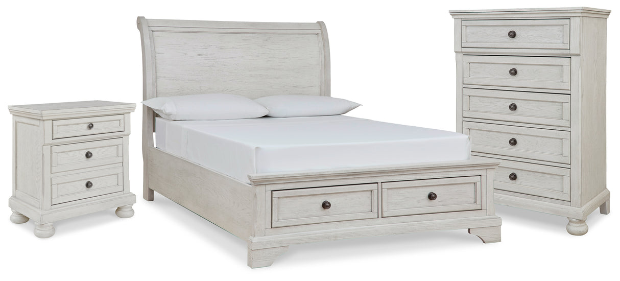 Furniture City Houma - Ashley Furniture - Robbinsdale Full Sleigh Storage Bed, Chest and Nightstand - Full Sleigh Storage Bed, Chest and Nightstand - B742B48