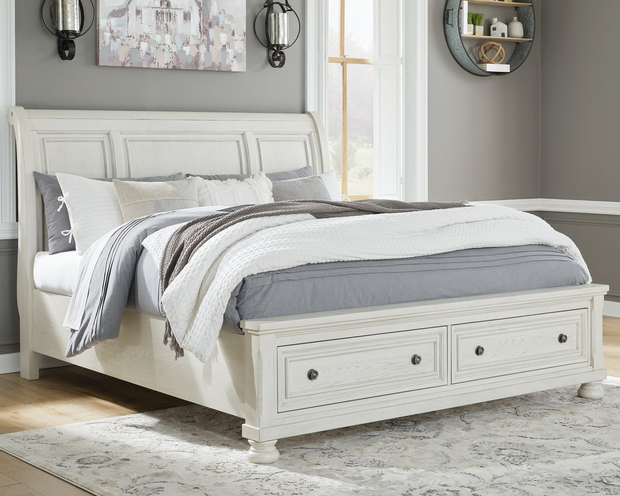 Furniture City Houma - Ashley Furniture - Robbinsdale California King Sleigh Bed with Storage - California King Sleigh Bed with Storage - B742B9