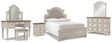 Furniture City Houma - Ashley Furniture - Realyn Full Panel Bed, Dresser, Mirror, 3-Piece Vanity and Nightstand - Full Panel Bed, Dresser, Mirror, 3-Piece Vanity and Nightstand - B743B27