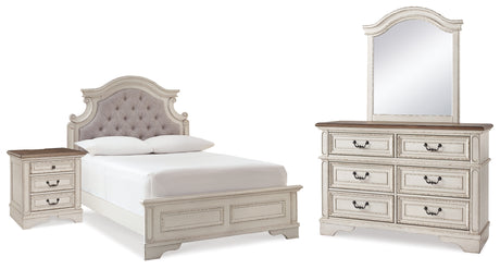 Furniture City Houma - Ashley Furniture - Realyn Full Panel Bed, Dresser, Mirror and Nightstand - Full Panel Bed, Dresser, Mirror and Nightstand - B743B40
