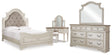 Furniture City Houma - Ashley Furniture - Realyn Queen Panel Bed, Dresser, Mirror and Vanity - Queen Panel Bed, Dresser, Mirror and Vanity - B743B86