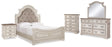 Furniture City Houma - Ashley Furniture - Realyn Queen Upholstered Panel Bed, Dresser, Mirror, Chest and Nightstand - Queen Upholstered Panel Bed, Dresser, Mirror, Chest and Nightstand - B743B47
