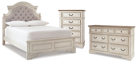 Furniture City Houma - Ashley Furniture - Realyn Full Panel Bed, Dresser and Chest - Full Panel Bed, Dresser and Chest - B743B88