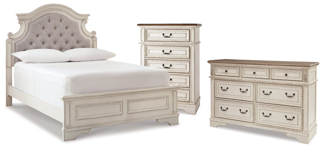 Furniture City Houma - Ashley Furniture - Realyn Full Panel Bed, Dresser and Chest - Full Panel Bed, Dresser and Chest - B743B88