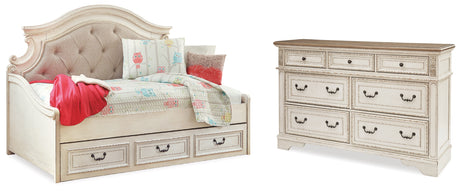 Furniture City Houma - Ashley Furniture - Realyn Twin Storage Day Bed and Dresser - Twin Storage Day Bed and Dresser - B743B43