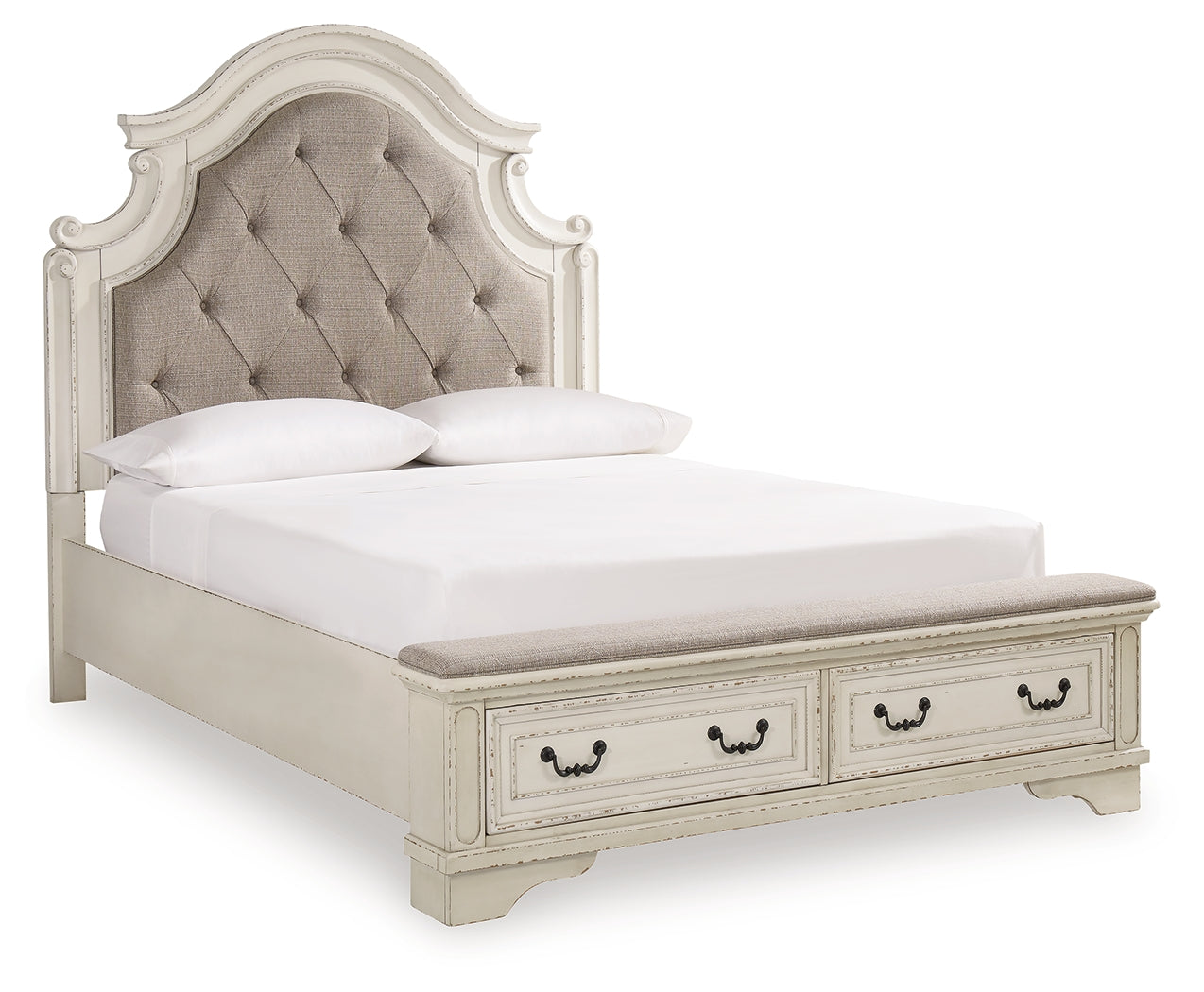 Realyn Queen Panel Bed, Dresser, Mirror and 2 Nightstands