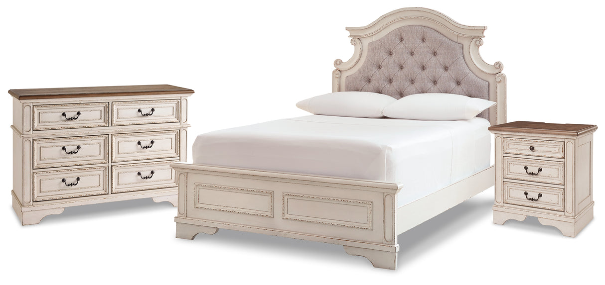 Furniture City Houma - Ashley Furniture - Realyn Full Panel Bed, Dresser and Nightstand - Full Panel Bed, Dresser and Nightstand - B743B26