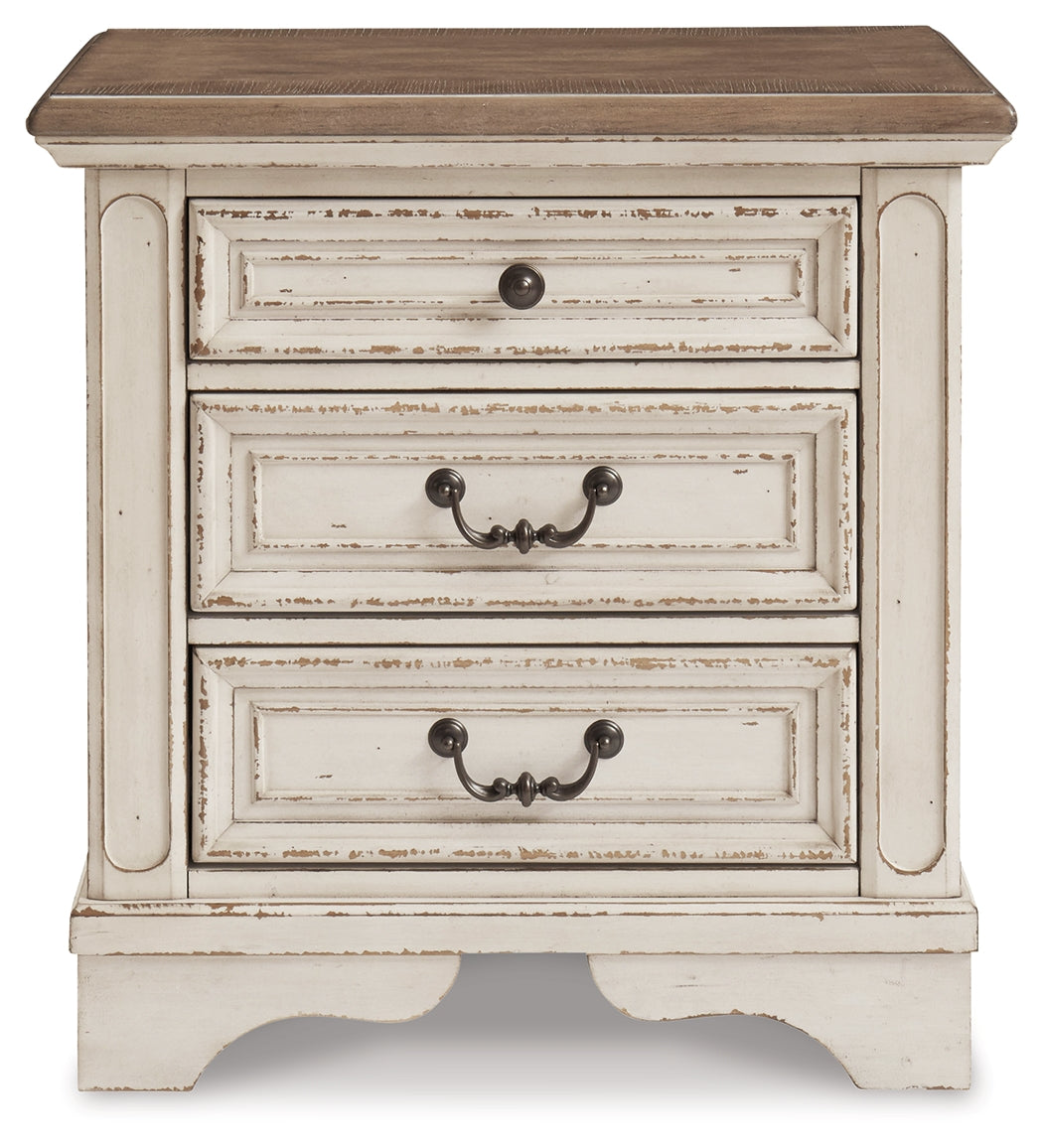 Realyn Twin Day Bed with Storage, Dresser, Mirror and Nightstand