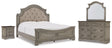 Furniture City Houma - Ashley Furniture - Lodenbay King Upholstered Panel Bed, Dresser, Mirror, and Nightstand - King Upholstered Panel Bed, Dresser, Mirror, and Nightstand - B751B8