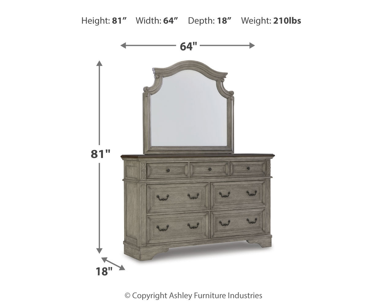 Lodenbay Dresser and Mirror