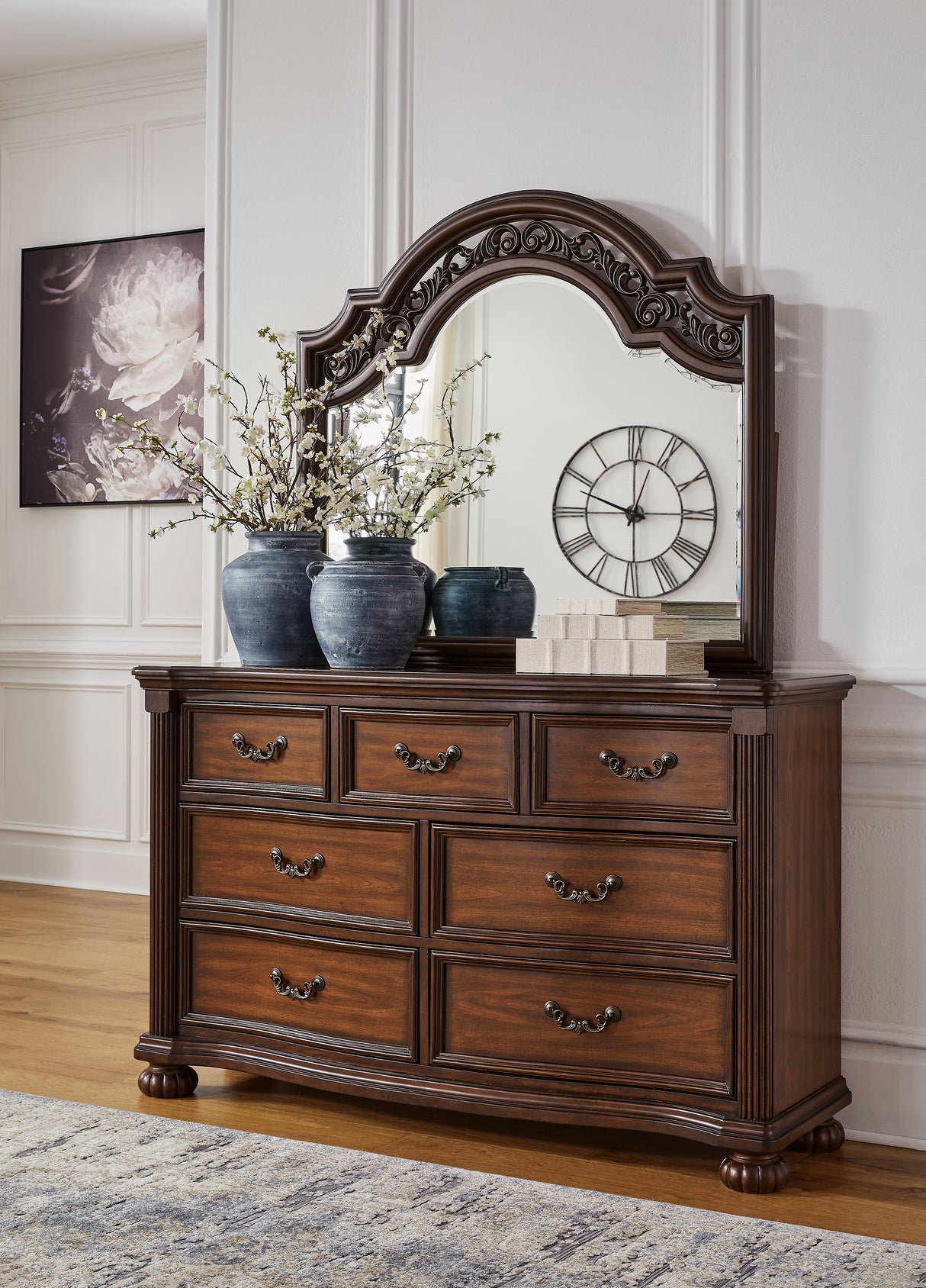 Furniture City Houma - Ashley Furniture - Lavinton Dresser and Mirror - Dresser and Mirror - B764B1
