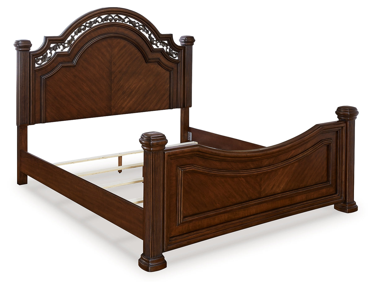 Lavinton Queen Poster Bed, Dresser, Mirror, Chest and 2 Nightstands