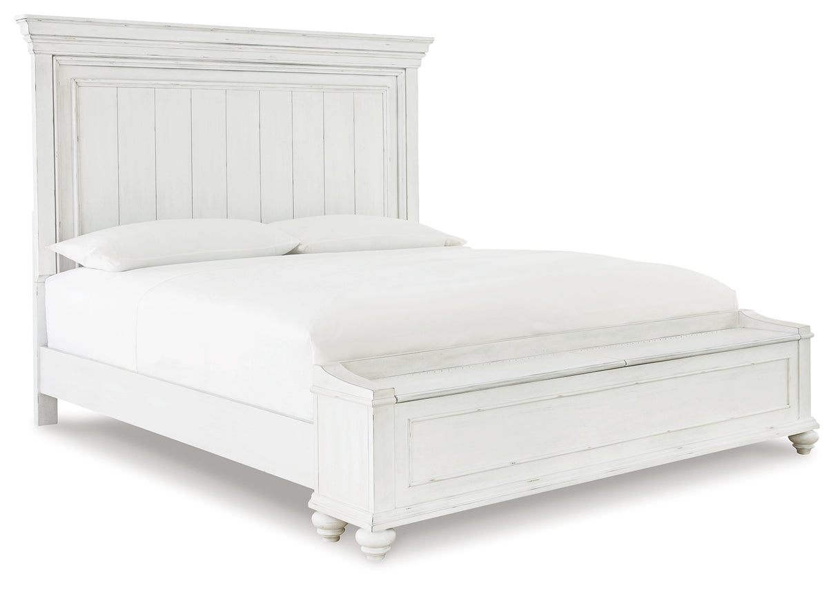 Kanwyn King Panel Storage Bed, Chest and Nightstand