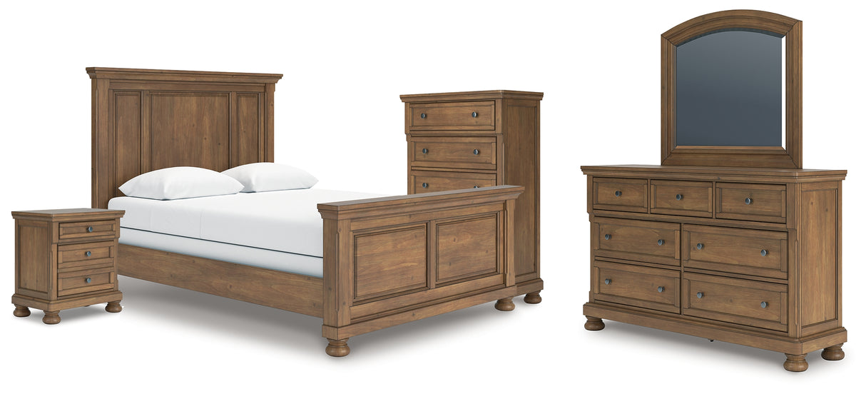 Furniture City Houma - Ashley Furniture - Feddinger Queen Panel Bed, Dresser, Mirror, Chest and Nightstand - Queen Panel Bed, Dresser, Mirror, Chest and Nightstand - PCB779B10