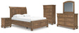 Furniture City Houma - Ashley Furniture - Feddinger Queen Sleigh Bed, Dresser, Mirror, Chest and Nightstand - Queen Sleigh Bed, Dresser, Mirror, Chest and Nightstand - PCB779B18