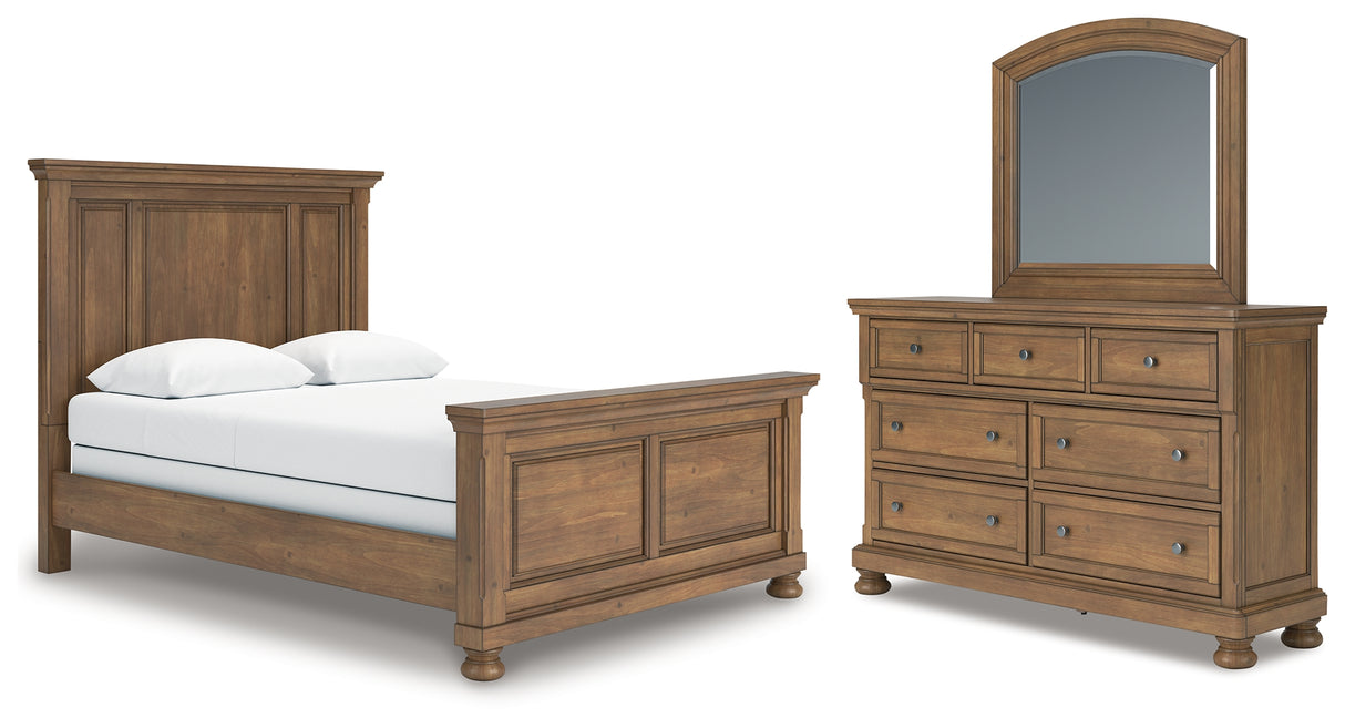 Furniture City Houma - Ashley Furniture - Feddinger Queen Panel Bed, Dresser and Mirror - Queen Panel Bed, Dresser and Mirror - PCB779B3