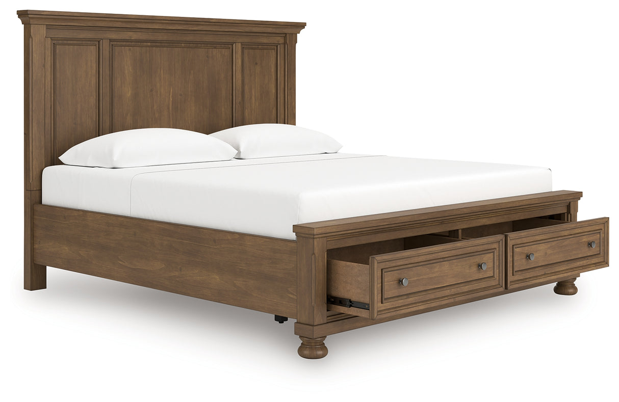 Furniture City Houma - Ashley Furniture - Feddinger King Panel Storage Bed - King Panel Storage Bed - PCB779B12