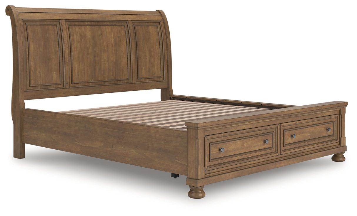 Furniture City Houma - Ashley Furniture - Feddinger California King Storage Sleigh Bed - California King Storage Sleigh Bed - PCB779B9