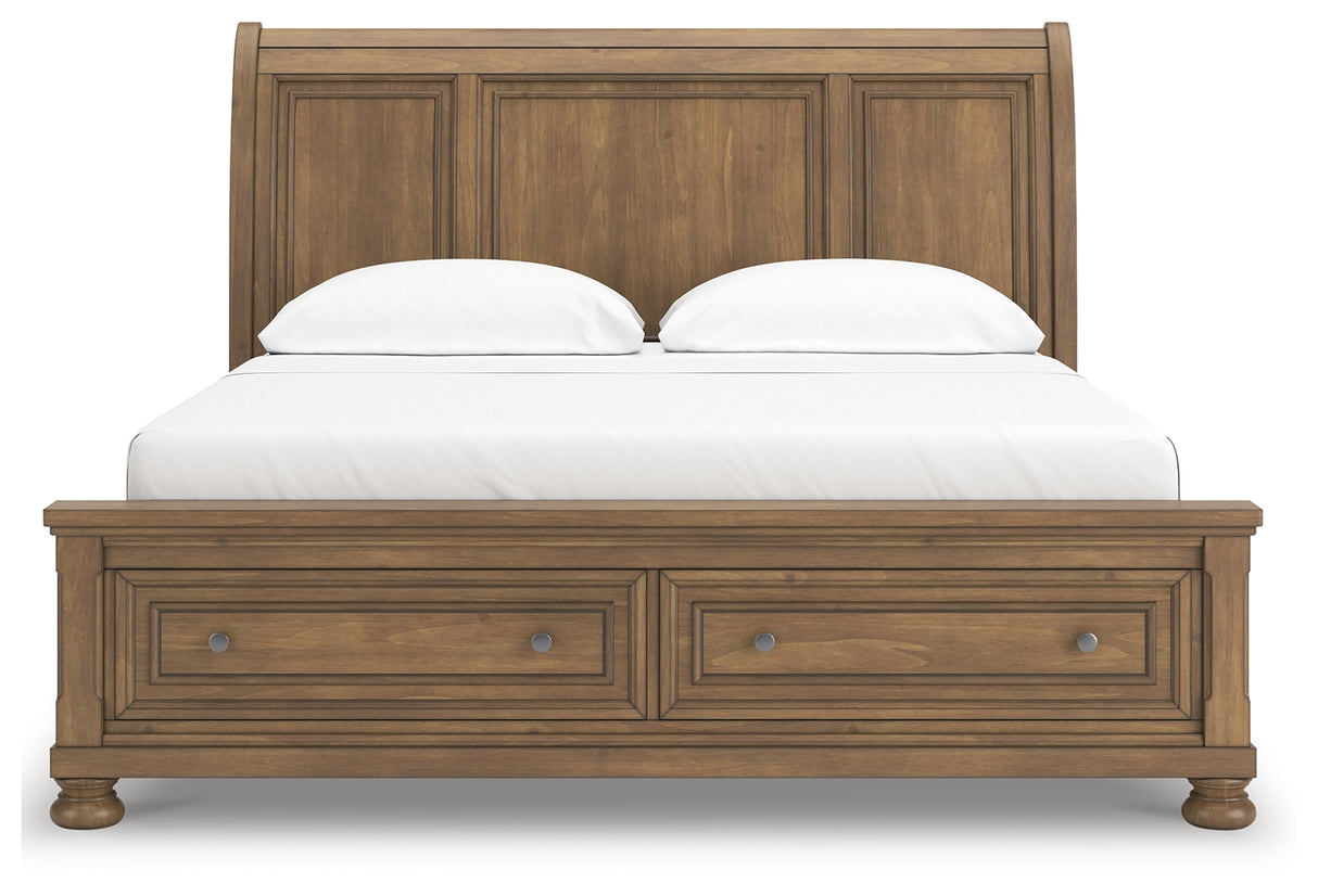 Feddinger California King Storage Sleigh Bed