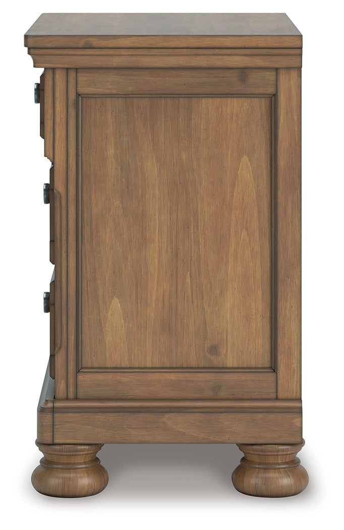 Feddinger Queen Panel Bed, Dresser, Mirror, Chest and Nightstand