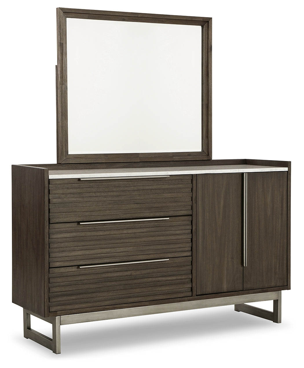 Arkenton King Panel Bed, Dresser, Mirror, Chest and 2 Nightstands