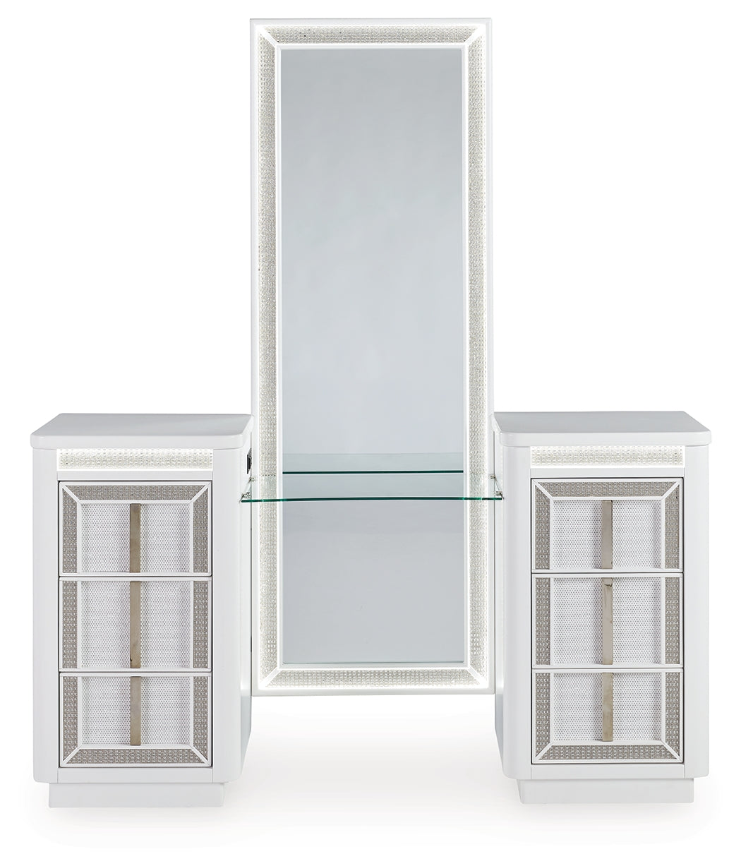 Chalanna Vanity, Mirror and Stool