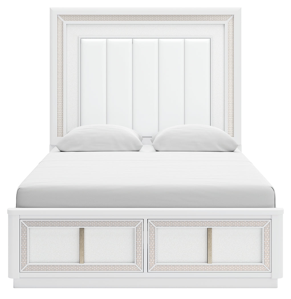 Chalanna Queen Storage Bed, Dresser and 2 Nightstands