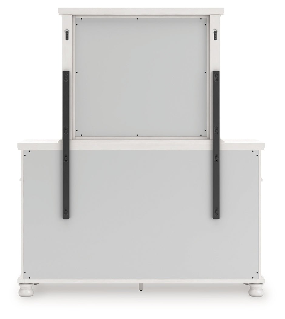 Rowlenstown Queen Poster Bed, Dresser and Mirror