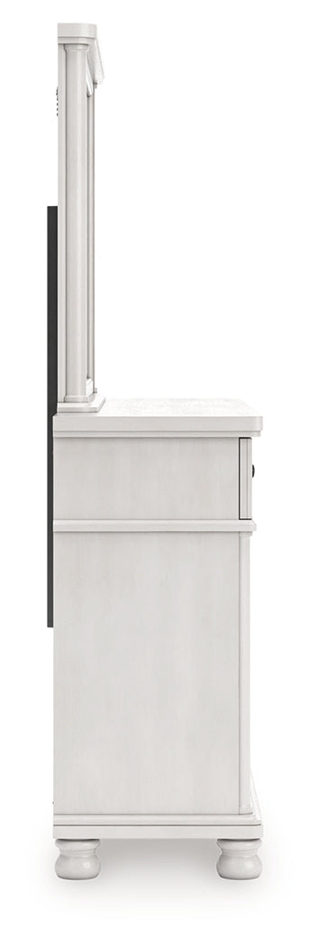 Rowlenstown Queen Poster Bed, Dresser and Mirror