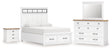 Furniture City Houma - Ashley Furniture - Ashbryn King Panel Storage Bed, Dresser, Mirror and Nightstand - King Panel Storage Bed, Dresser, Mirror and Nightstand - B844B9