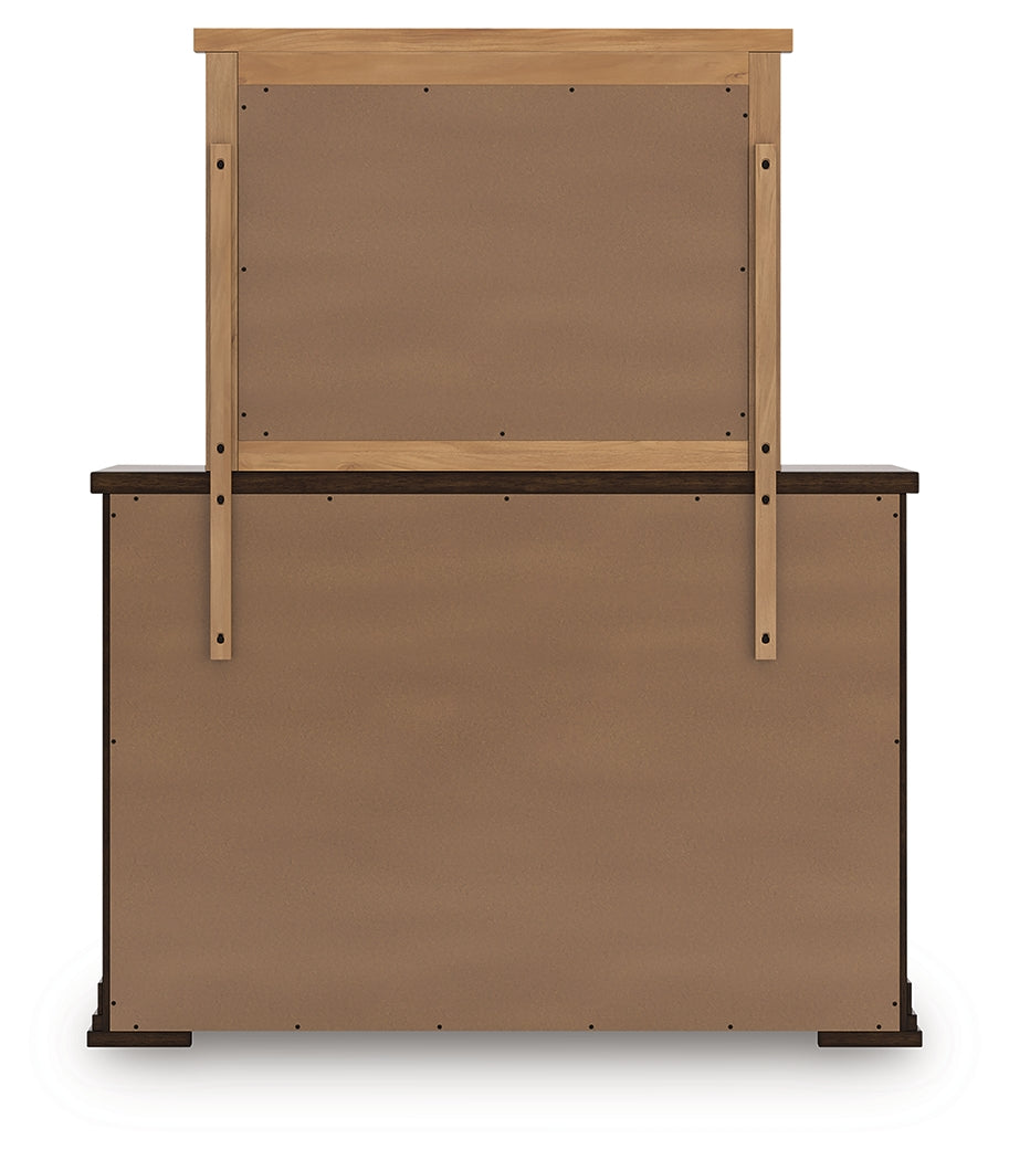 Taffenbrook Queen Panel Storage Bed, Dresser and Mirror