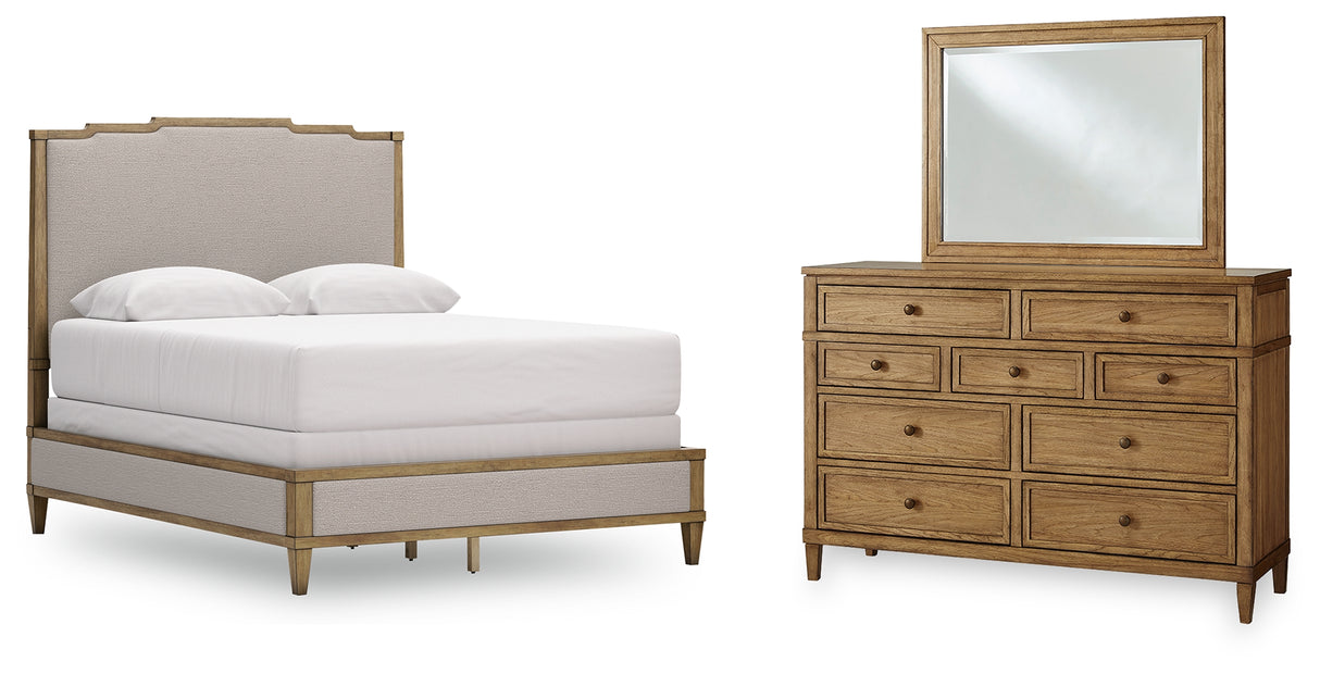 Furniture City Houma - Ashley Furniture - Sharlance Queen Upholstered Panel Bed, Dresser and Mirror - Queen Upholstered Panel Bed, Dresser and Mirror - B895B3