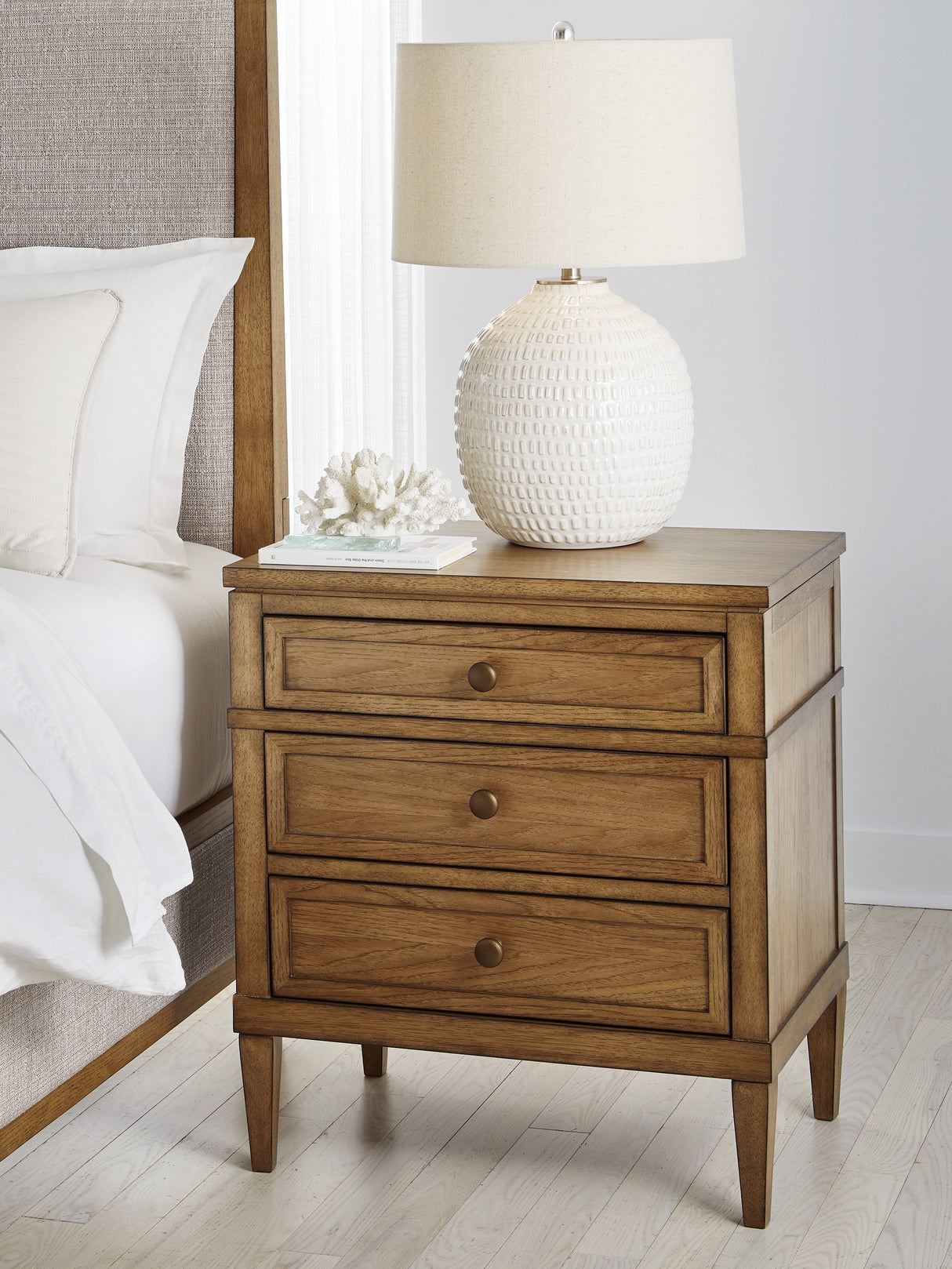 Furniture City Houma - Ashley Furniture - Sharlance Nightstand - Three Drawer Night Stand - B895-93