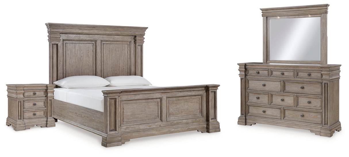 Furniture City Houma - Ashley Furniture - Blairhurst King Panel Bed, Dresser, Mirror and Nightstand - King Panel Bed, Dresser, Mirror and Nightstand - B916B9