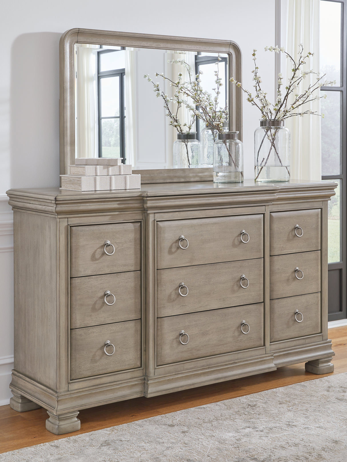 Furniture City Houma - Ashley Furniture - Lexorne Dresser and Mirror - Dresser and Mirror - B924B1